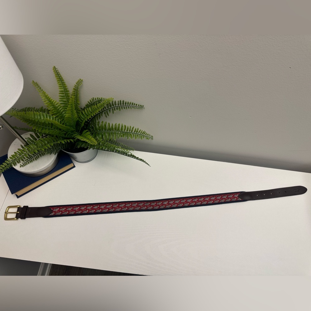 Vineyard Vines Speed Boat Canvas Club Belt Size 32 - Picture 5 of 5